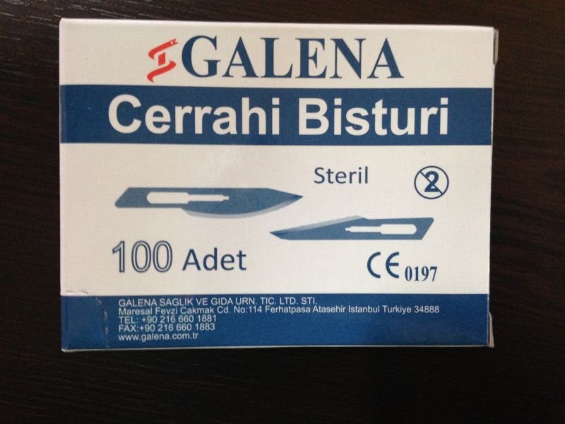 GALENA Karbon Çelik Cerrahi Bisturi Ucu